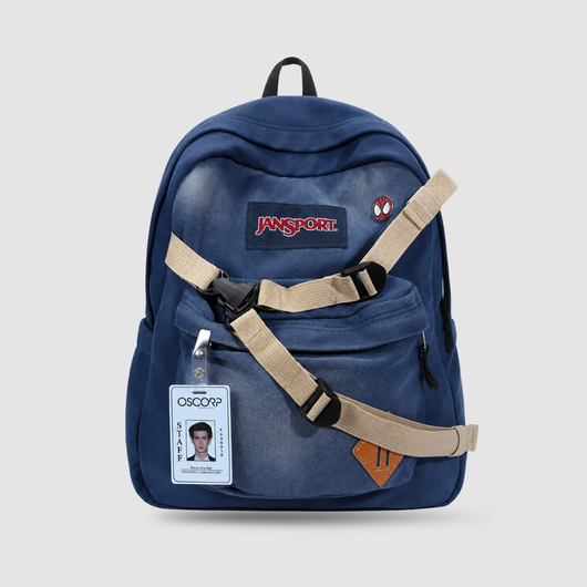 Spider Denim Backpack