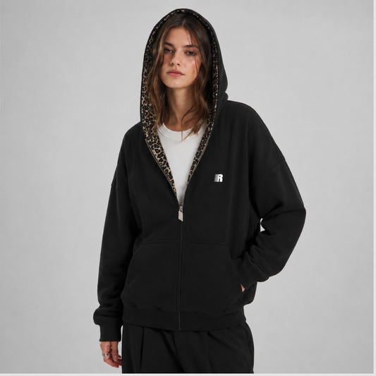 Leopard Zip Up