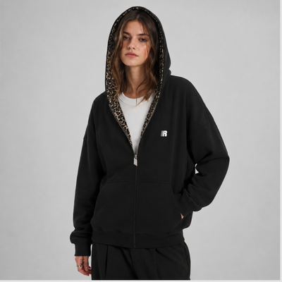 Leopard Zip Up
