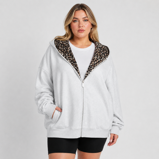Leopard Zip Up