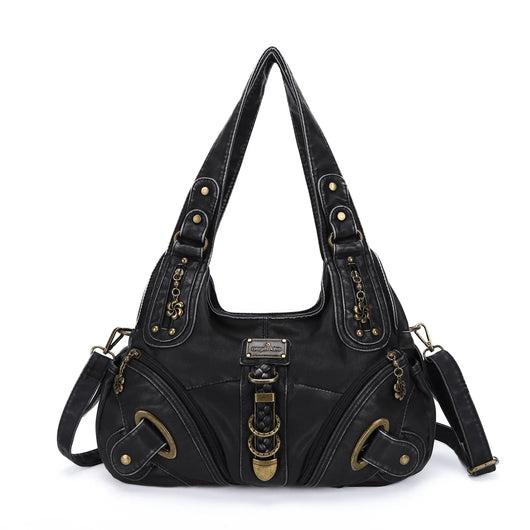 Vintage Studded Hobo Bag