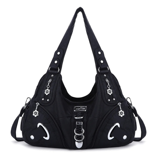 Vintage Studded Hobo Bag