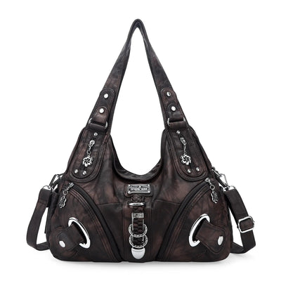 Vintage Studded Hobo Bag