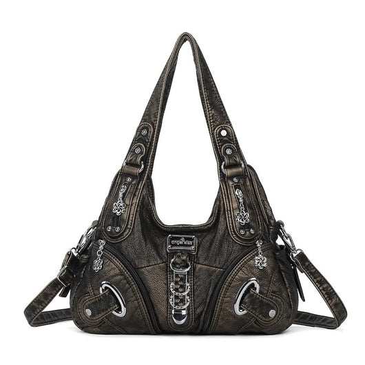 Vintage Studded Hobo Bag