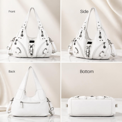 Vintage Studded Hobo Bag